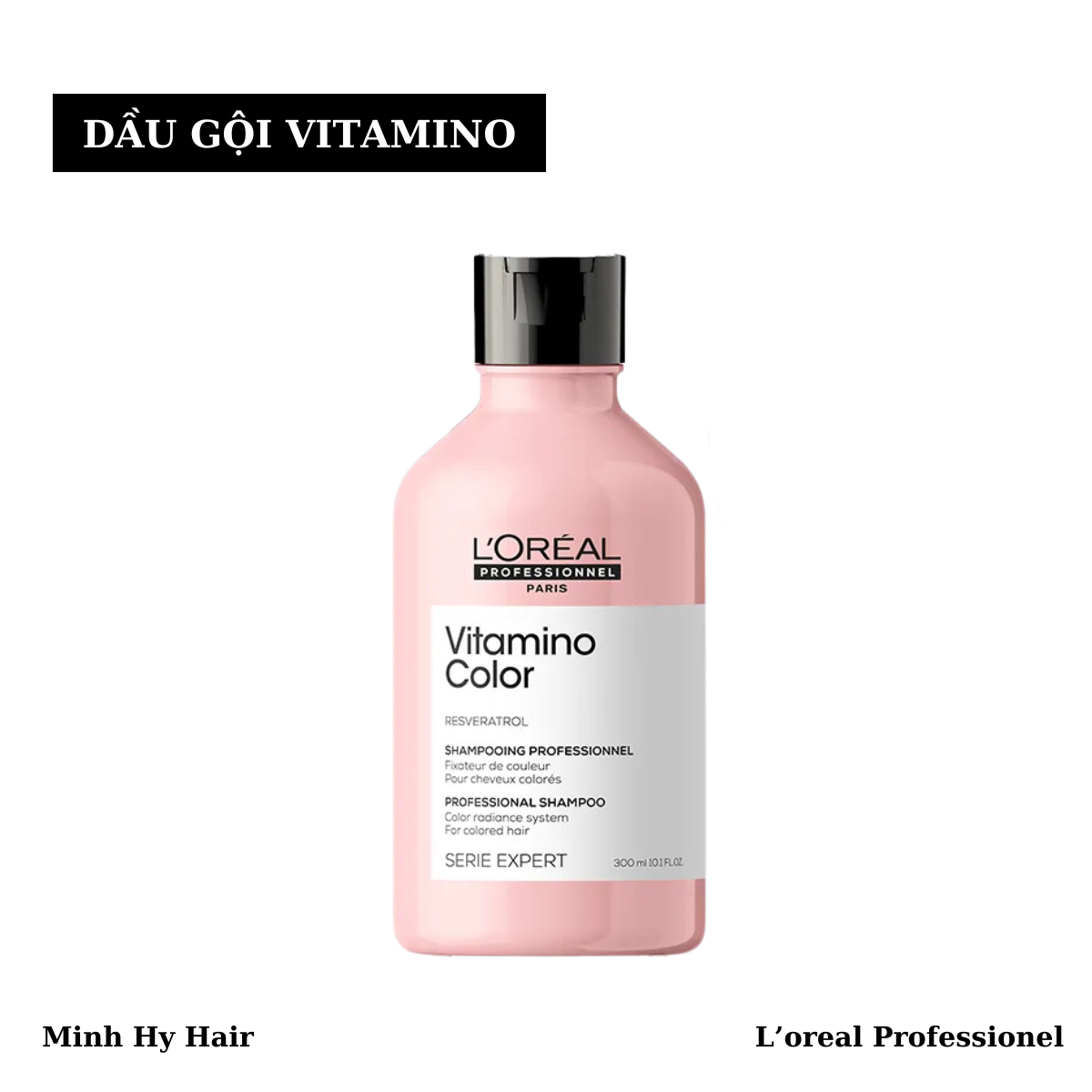 Dầu gội giữ màu tóc nhuộm & dưỡng tóc mềm mượt Vitamino Color 300ml/500ml
